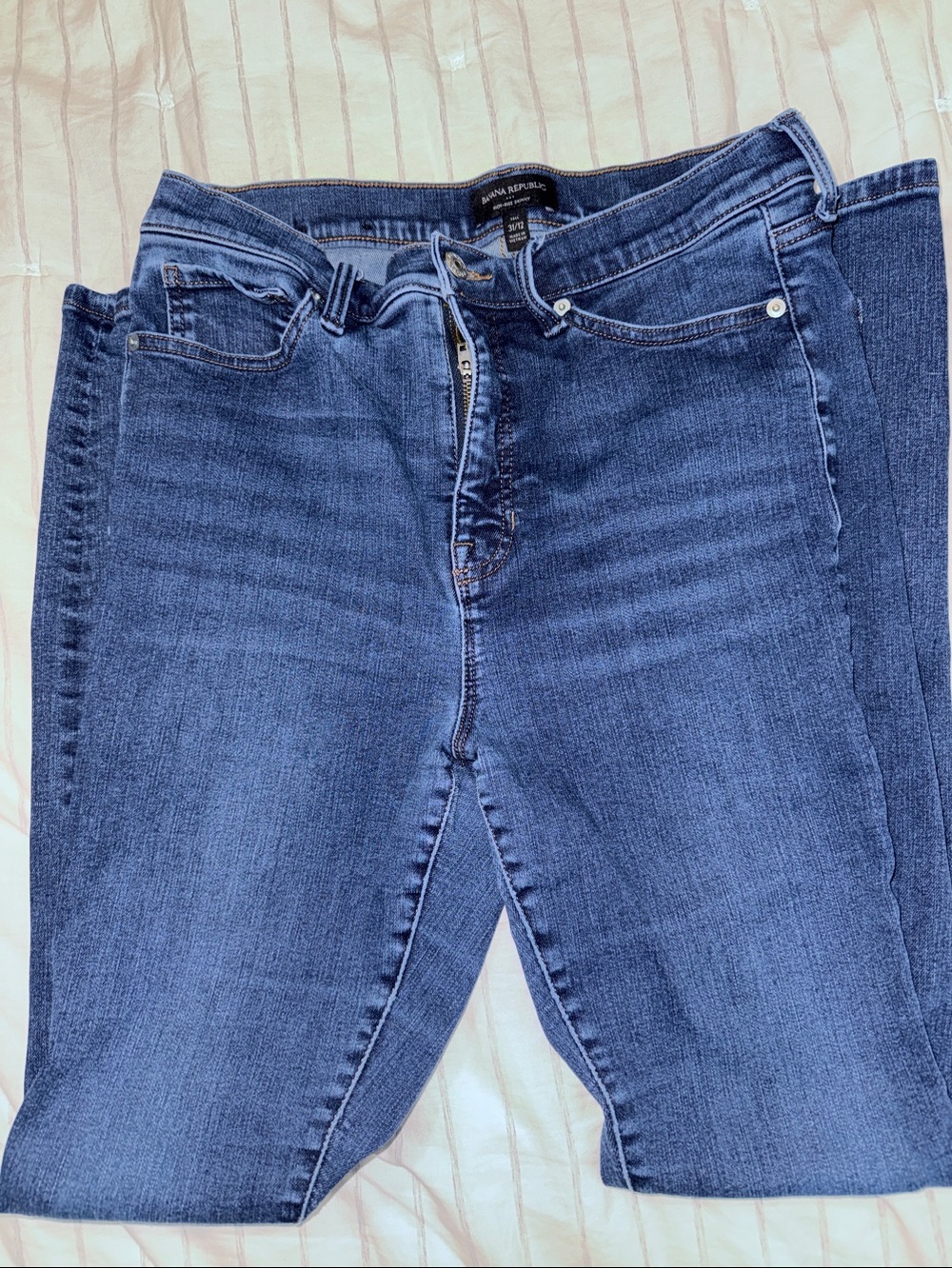 Banana Republic Medium Wash High Rise Skinny Jeans